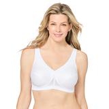 Plus Size Women's Glamorise® Magic Lift® Medium-Impact Wireless Sport Bra 1005 by Glamorise in White (Size 42 K)