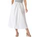 Plus Size Women's Drawstring Denim Skirt by Woman Within in White (Size 12 WP)
