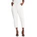 Plus Size Women's Classic Cotton Denim Capri by Jessica London in White (Size 24) Jeans