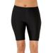 Plus Size Women's Chlorine Resistant Long Bike Short Swim Bottom by Swimsuits For All in Black (Size 16)