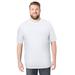 Men's Big & Tall Heavyweight Jersey Crewneck T-Shirt by Boulder Creek in White (Size 4XL)