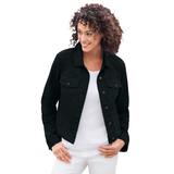 Plus Size Women's Stretch Denim Jacket by Woman Within in Black (Size 28 W)