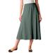 Plus Size Women's 7-Day Knit A-Line Skirt by Woman Within in Pine (Size 6X)