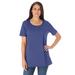 Plus Size Women's Perfect Short-Sleeve Scoopneck Tee by Woman Within in Ultra Blue (Size M) Shirt