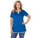 Plus Size Women's Layered-Look Tee by Woman Within in Bright Cobalt (Size 30/32) Shirt