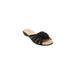 Extra Wide Width Women's The Abigail Slip On Sandal by Comfortview in Black (Size 9 1/2 WW)