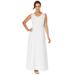 Plus Size Women's Crochet-Detailed Dress by Jessica London in White (Size 18) Maxi Length