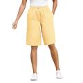 Plus Size Women's 7-Day Elastic-Waist Cotton Short by Woman Within in Banana (Size 28 W)