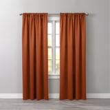 Wide Width BH Studio Room-Darkening Rod-Pocket Panel by BH Studio in Terracotta (Size 54" W 72" L) Window Curtain