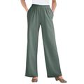Plus Size Women's 7-Day Knit Wide-Leg Pant by Woman Within in Pine (Size 3X)