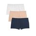 Plus Size Women's Boyshort 3-Pack by Comfort Choice in Neutral Pack (Size 9) Underwear