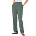 Plus Size Women's 7-Day Knit Straight Leg Pant by Woman Within in Pine (Size L)