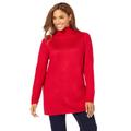 Plus Size Women's Cotton Cashmere Turtleneck by Jessica London in Classic Red (Size 22/24) Sweater