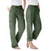Plus Size Women's Convertible Length Cargo Pant by Woman Within in Olive Green (Size 34 W)