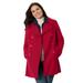 Plus Size Women's Wool-Blend Double-Breasted Peacoat by Woman Within in Classic Red (Size 16 W)