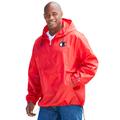 Men's Big & Tall Champion® Hooded Lightweight Anorak Jacket' by Champion in Red (Size 2XL)