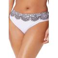 Plus Size Women's Hipster Swim Brief by Swimsuits For All in Foil Black Lace Print (Size 8)