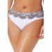 Plus Size Women's Hipster Swim Brief by Swimsuits For All in Foil Black Lace Print (Size 16)
