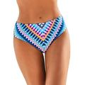 Plus Size Women's Hipster Swim Brief by Swimsuits For All in Rainbow Stripe (Size 24)