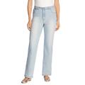 Plus Size Women's Wide Leg Stretch Jean by Woman Within in Light Wash Sanded (Size 36 W)