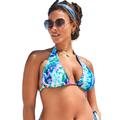 Plus Size Women's Elite Triangle Bikini Top by Swimsuits For All in Tie Dye (Size 20)