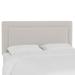 Stripe Border Headboard by Skyline Furniture in Oxford Stripe Taupe (Size TWIN)