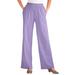 Plus Size Women's 7-Day Knit Wide-Leg Pant by Woman Within in Soft Iris (Size 2X)