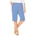 Plus Size Women's 7-Day Knit Bermuda Shorts by Woman Within in French Blue (Size M)