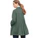 Plus Size Women's Pleat-Back Corduroy Jacket by Woman Within in Pine (Size 5X)