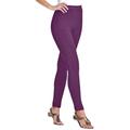 Plus Size Women's Stretch Cotton Legging by Woman Within in Plum Purple (Size 4X)