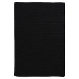 Simple Home Solid Rug by Colonial Mills in Black (Size 7'W X 7'L)