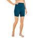 Plus Size Women's Swim Boy Short by Swim 365 in Teal (Size 22) Swimsuit Bottoms