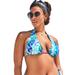 Plus Size Women's Elite Triangle Bikini Top by Swimsuits For All in Tie Dye (Size 18)