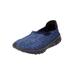 Extra Wide Width Women's CV Sport Ria Slip On Sneaker by Comfortview in Denim (Size 10 1/2 WW)