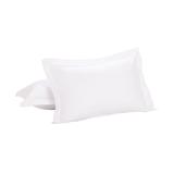 Luxury Hotel Tailored 2-Pack Standard/Queen Shams by Levinsohn Textiles in White (Size STAND QUEEN)
