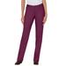 Plus Size Women's Straight-Leg Stretch Jean by Woman Within in Deep Claret (Size 42 W)