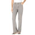 Plus Size Women's Bootcut Stretch Jean by Woman Within in Grey Sanded Wash (Size 32 WP)