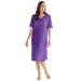 Plus Size Women's Print Sleepshirt by Dreams & Co. in Plum Burst Dot (Size 5X/6X) Nightgown