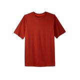 Men's Big & Tall Heavyweight Jersey Crewneck T-Shirt by Boulder Creek in Desert Red (Size 9XL)