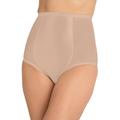 Plus Size Women's High-Waisted Power Mesh Firm Control Shaping Brief by Secret Solutions in Nude (Size 1X) Shapewear