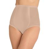 Plus Size Women's High-Waisted Power Mesh Firm Control Shaping Brief by Secret Solutions in Nude (Size 1X) Shapewear