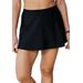 Plus Size Women's A-Line Swim Skirt with Built-In Brief by Swim 365 in Black (Size 18) Swimsuit Bottoms