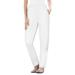 Plus Size Women's Straight Leg Fineline Jean by Woman Within in White (Size 44 T)