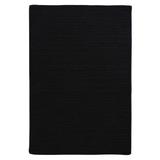 Simple Home Solid Rug by Colonial Mills in Black (Size 5'W X 7'L)