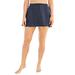 Plus Size Women's A-Line Swim Skirt with Built-In Brief by Swim 365 in Navy (Size 20) Swimsuit Bottoms
