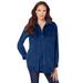 Plus Size Women's Corduroy Big Shirt by Roaman's in Evening Blue (Size 20 W) Button Down