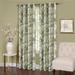 Wide Width Tranquil Lined Grommet Window Curtain Panel by Achim Home Décor in Green (Size 50" W 84" L)