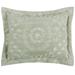 Rio Collection Tufted Chenille Sham by Better Trends in Sage (Size STANDARD)