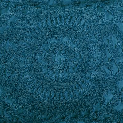Rio Collection Tufted Chenille Sham by Better Trends in Teal (Size EURO)