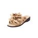 Extra Wide Width Women's The Paula Slip On Sandal by Comfortview in Gold (Size 8 WW)